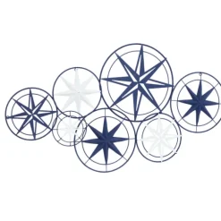 Blue Metal Layered Star Plates Wall Plaque-Kirkland's Home Outlet