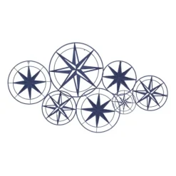 Blue Metal Layered Star Plates Wall Plaque-Kirkland's Home Outlet