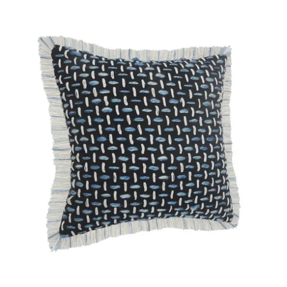 Blue Modern Interwoven Accent Pillow-Kirkland's Home Store