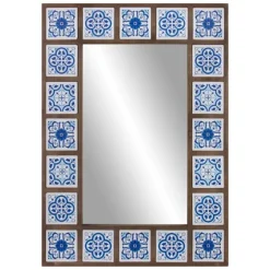 Blue Moroccan Tile Framed Mirror-Kirkland's Home Best