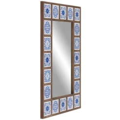 Blue Moroccan Tile Framed Mirror-Kirkland's Home Best