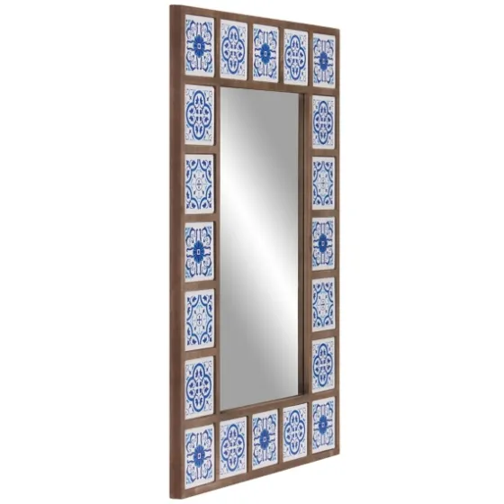 Blue Moroccan Tile Framed Mirror-Kirkland's Home Best