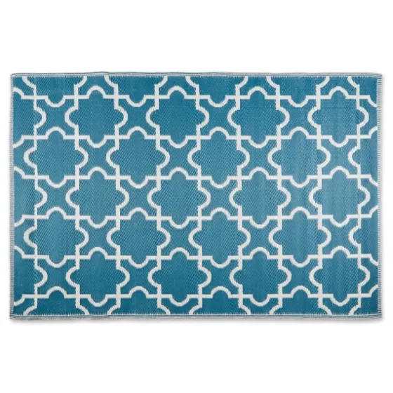 Blue Moroccan Trellis Outdoor Area Rug, 4X6-Kirkland's Home Cheap