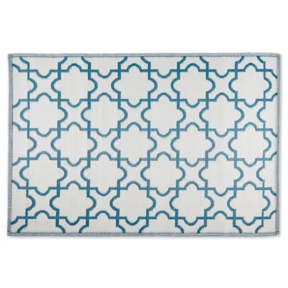 Blue Moroccan Trellis Outdoor Area Rug, 4X6-Kirkland's Home Cheap
