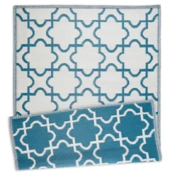 Blue Moroccan Trellis Outdoor Area Rug, 4X6-Kirkland's Home Cheap