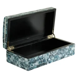 Blue Mother Of Pearl Coastal Boxes, Set Of 2-Kirkland's Home Shop