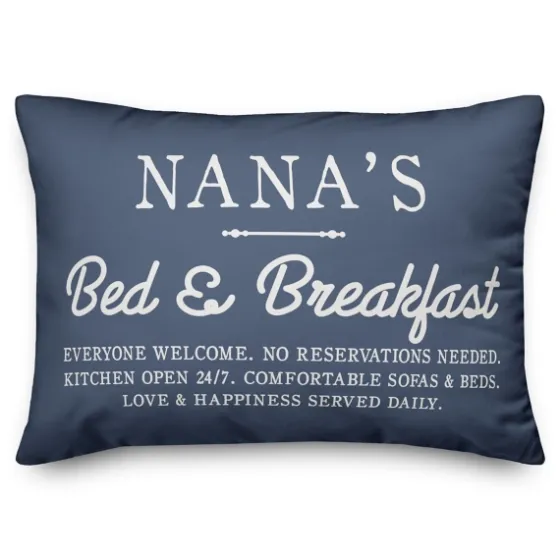 Blue Nana'S Bed And Breakfast Accent Pillow-Kirkland's Home Cheap