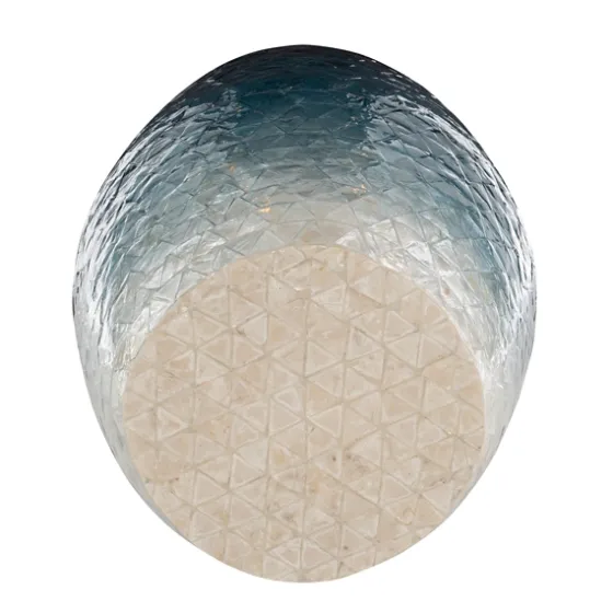 Blue Ombre Mosaic Capiz Shell Drum End Table-Kirkland's Home Hot