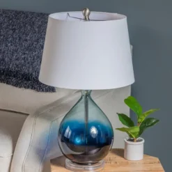 Blue Ombre Teardrop Glass Table Lamp-Kirkland's Home Best