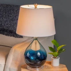 Blue Ombre Teardrop Glass Table Lamp-Kirkland's Home Best