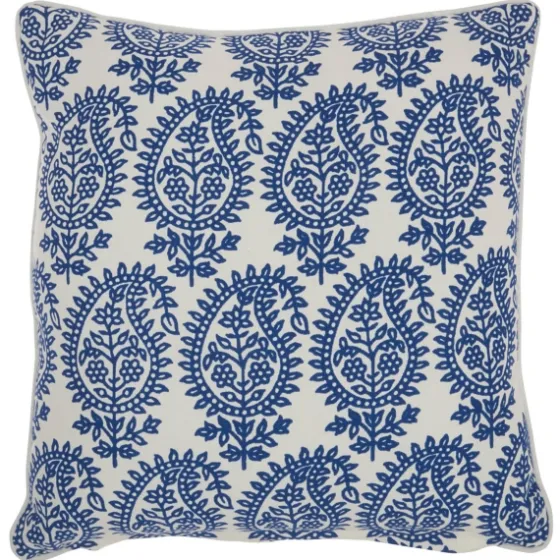 Blue Paisley Pattern Pillow-Kirkland's Home Flash Sale