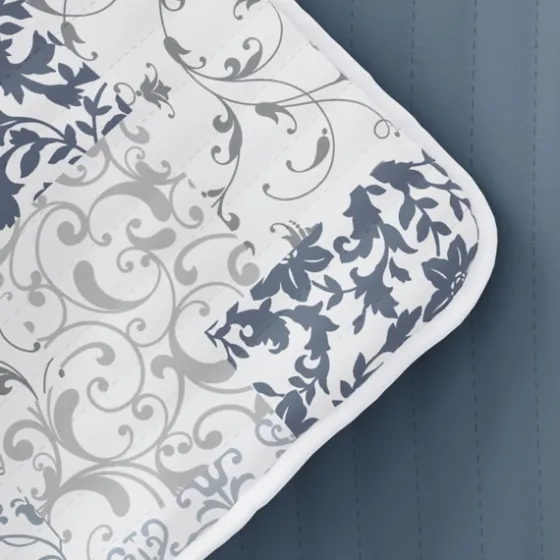 Blue Patchwork Reversible 2-Pc. Twin Quilt Set-Kirkland's Home Best Sale