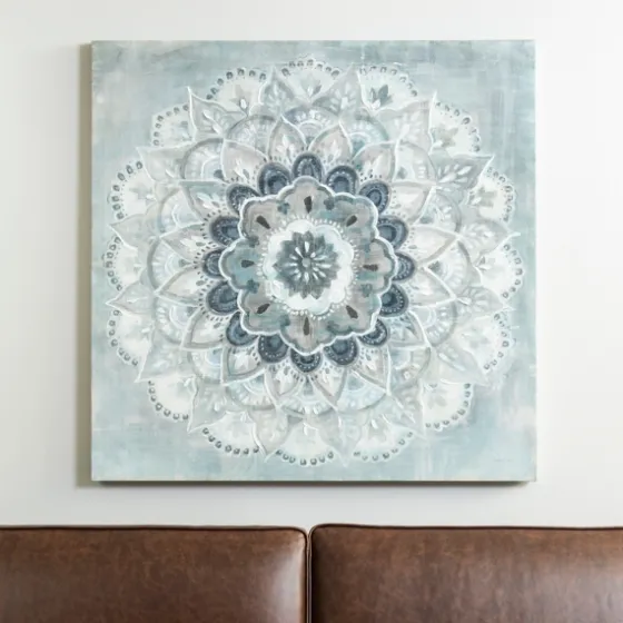 Blue Paulo Sunburst Canvas Art Print-Kirkland's Home Discount