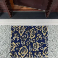 Blue Peonies Coir Doormat-Kirkland's Home Sale
