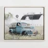 Blue Pickup Truck And Barn Canvas Art Print-Kirkland's Home Outlet