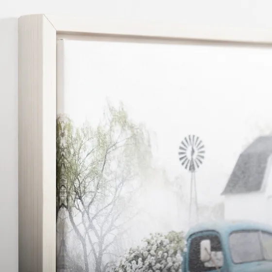 Blue Pickup Truck And Barn Canvas Art Print-Kirkland's Home Outlet