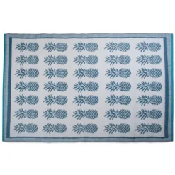 Blue Pineapple Indoor/Outdoor Area Rug, 4X6-Kirkland's Home Fashion