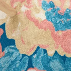 Blue Poppies Floral Outdoor Area Rug, 5X7-Kirkland's Home Fashion