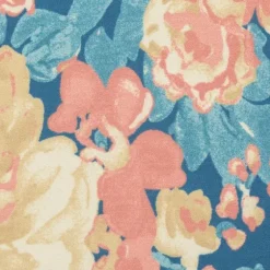 Blue Poppies Floral Outdoor Area Rug, 5X7-Kirkland's Home Fashion