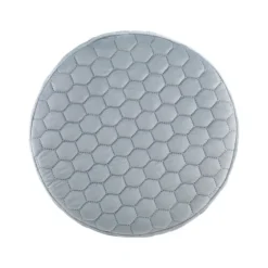 Blue Quilted Honeycomb Ottoman-Kirkland's Home Hot