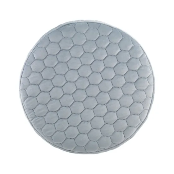 Blue Quilted Honeycomb Ottoman-Kirkland's Home Hot