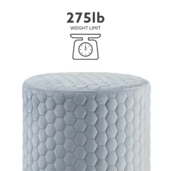 Blue Quilted Honeycomb Ottoman-Kirkland's Home Hot