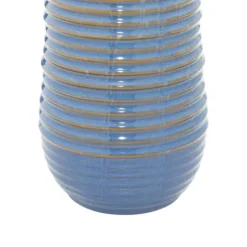 Blue Ribbed Stoneware Table Lamp-Kirkland's Home Cheap