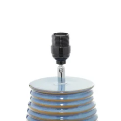 Blue Ribbed Stoneware Table Lamp-Kirkland's Home Cheap