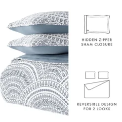 Blue Scalloped Reversible 2-Pc. Twin Quilt Set-Kirkland's Home Online