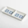 Blue Scroll Ceramic Divided Tray-Kirkland's Home Hot