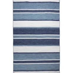 Blue Shades Striped Indoor/Outdoor Area Rug, 7X9-Kirkland's Home Hot