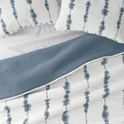 Blue Shibori Reversible 3-Pc. Queen Quilt Set-Kirkland's Home Online