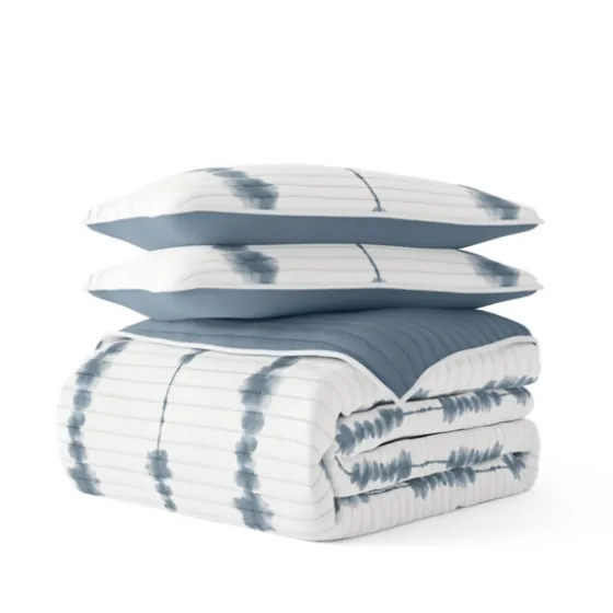 Blue Shibori Reversible 2-Pc. Twin Quilt Set-Kirkland's Home Best Sale