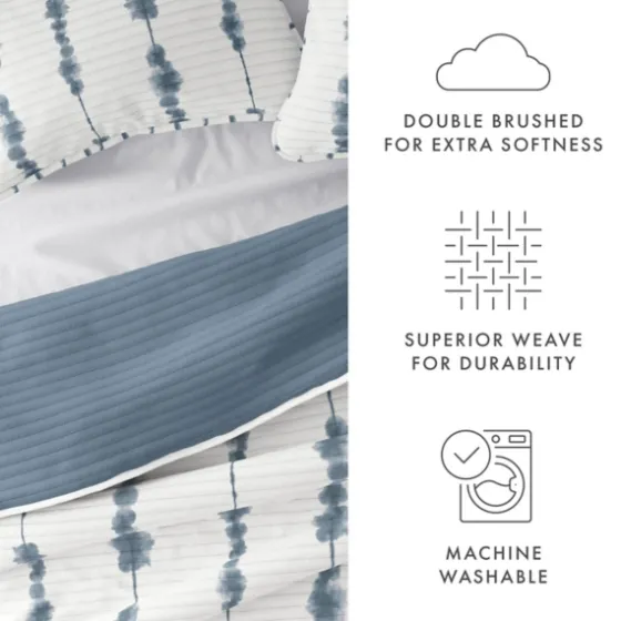 Blue Shibori Reversible 2-Pc. Twin Quilt Set-Kirkland's Home Best Sale