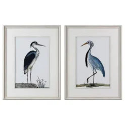 Blue Shore Birds Framed Art Prints, Set Of 2-Kirkland's Home Hot
