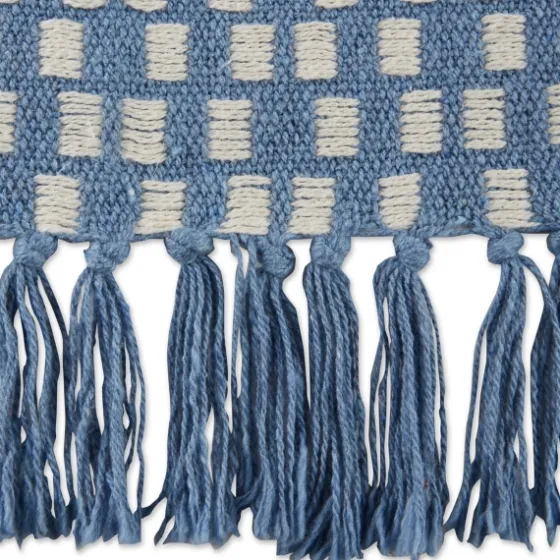 Blue Stonewash Urban Check Throw-Kirkland's Home Shop