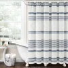 Blue Stripe Diamond Tufted Shower Curtain-Kirkland's Home Discount