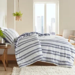 Blue Stripe Jackson 3-Pc. Full/Queen Comforter Set-Kirkland's Home Online