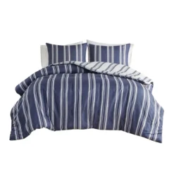 Blue Stripe Jackson 3-Pc. King Comforter Set-Kirkland's Home Best Sale
