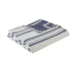 Blue Stripe Reversible 3-Pc. Queen Duvet Cover Set-Kirkland's Home Discount
