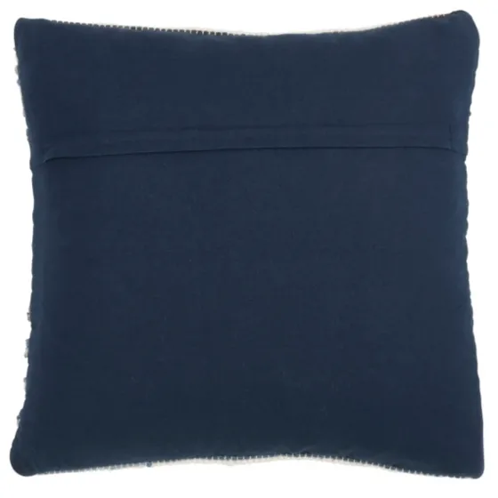 Blue Striped Textured Denim Pillow-Kirkland's Home Discount