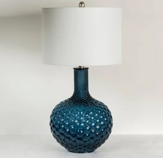 Blue Tinted Bubble Gourd Table Lamp-Kirkland's Home New