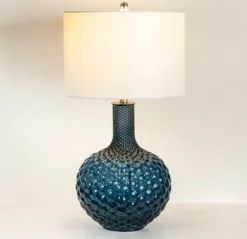 Blue Tinted Bubble Gourd Table Lamp-Kirkland's Home New