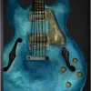 Blue Watercolor Guitar Framed Art Print-Kirkland's Home Cheap