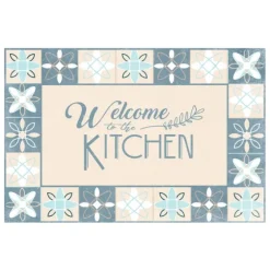 Blue Welcome To The Kitchen Floor Mat, 24X36-Kirkland's Home Online