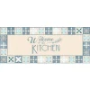 Blue Welcome To The Kitchen Floor Mat, 24X60-Kirkland's Home New