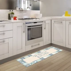 Blue Welcome To The Kitchen Floor Mat, 24X60-Kirkland's Home New