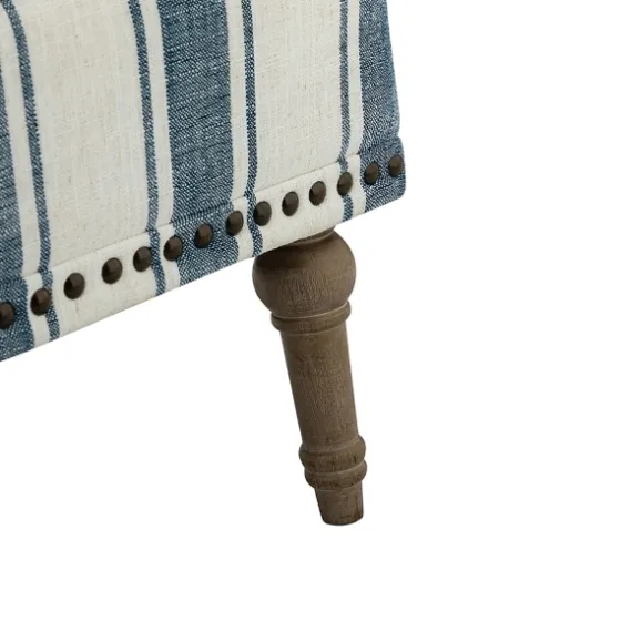 Blue White Stripe Upholstered Accent Chair-Kirkland's Home Online