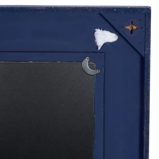 Blue Wood Frame Mirror With White Rope-Kirkland's Home Online