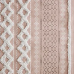 Blush Chenille Stripe Curtain Panel, 84 In.-Kirkland's Home Best